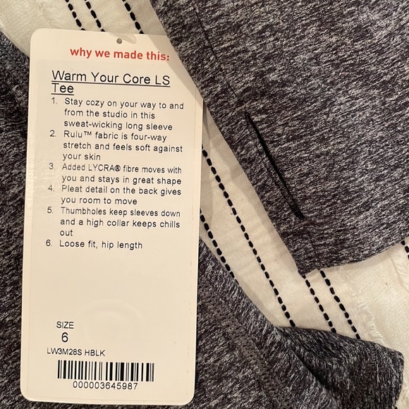 Lululemon mock neck long sleeve, 6 - Picture 3 of 5